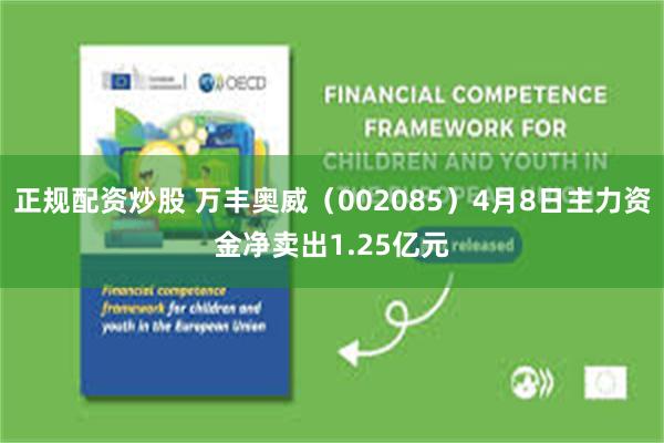 正规配资炒股 万丰奥威（002085）4月8日主力资金净卖出1.25亿元