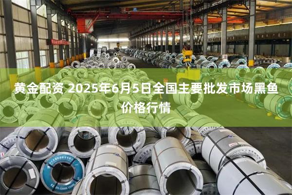 黄金配资 2025年6月5日全国主要批发市场黑鱼价格行情