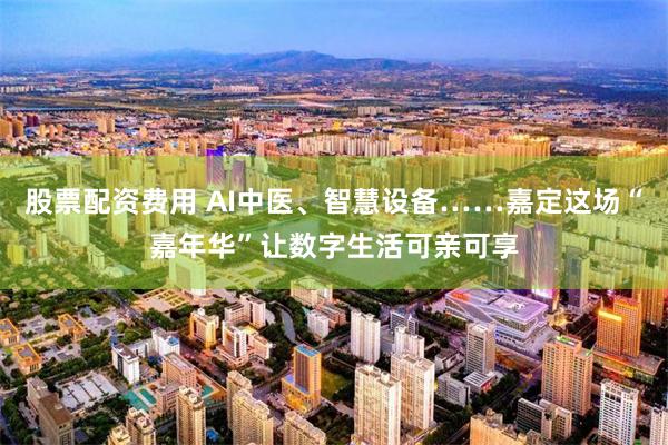 股票配资费用 AI中医、智慧设备……嘉定这场“嘉年华”让数字生活可亲可享