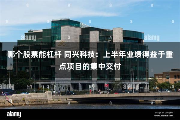 哪个股票能杠杆 同兴科技：上半年业绩得益于重点项目的集中交付