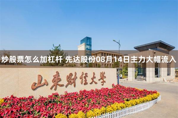 炒股票怎么加杠杆 先达股份08月14日主力大幅流入