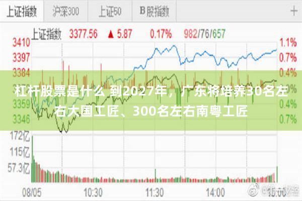 杠杆股票是什么 到2027年，广东将培养30名左右大国工匠、300名左右南粤工匠