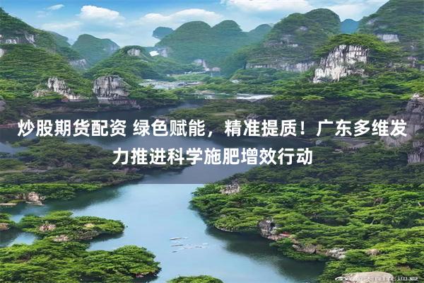 炒股期货配资 绿色赋能，精准提质！广东多维发力推进科学施肥增效行动
