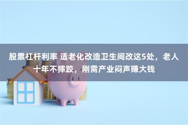 股票杠杆利率 适老化改造卫生间改这5处，老人十年不摔跤，刚需产业闷声赚大钱