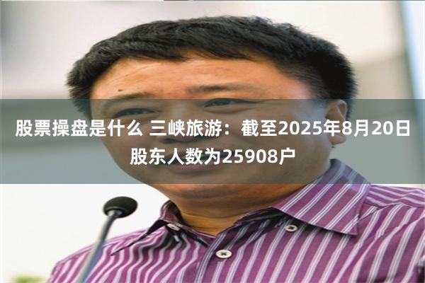 股票操盘是什么 三峡旅游：截至2025年8月20日股东人数为25908户