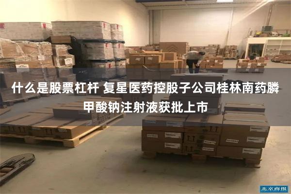 什么是股票杠杆 复星医药控股子公司桂林南药膦甲酸钠注射液获批上市