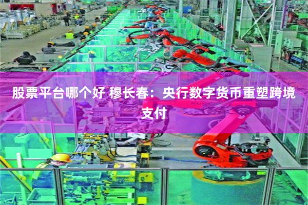 股票平台哪个好 穆长春：央行数字货币重塑跨境支付