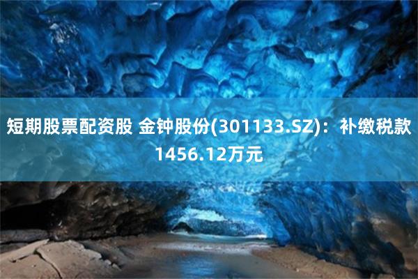 短期股票配资股 金钟股份(301133.SZ)：补缴税款1456.12万元