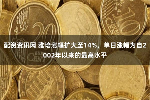 配资资讯网 雅培涨幅扩大至14%，单日涨幅为自2002年以来的最高水平