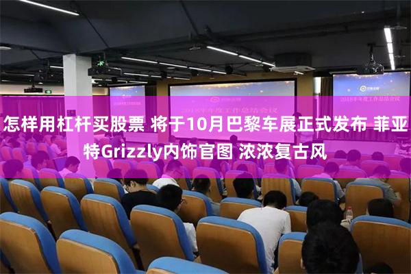怎样用杠杆买股票 将于10月巴黎车展正式发布 菲亚特Grizzly内饰官图 浓浓复古风
