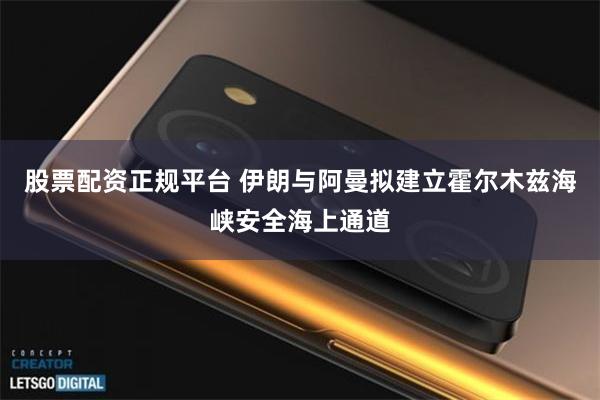 股票配资正规平台 伊朗与阿曼拟建立霍尔木兹海峡安全海上通道