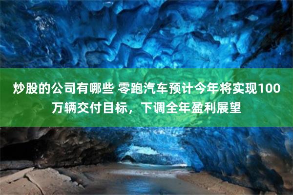 炒股的公司有哪些 零跑汽车预计今年将实现100万辆交付目标，下调全年盈利展望