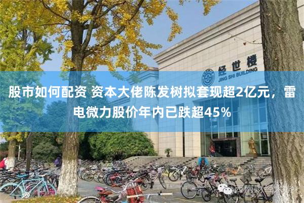 股市如何配资 资本大佬陈发树拟套现超2亿元，雷电微力股价年内已跌超45%