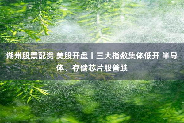 湖州股票配资 美股开盘丨三大指数集体低开 半导体、存储芯片股普跌