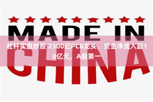 杠杆实盘炒股 2300亿PCB龙头，资金净流入超18亿元，A股第一