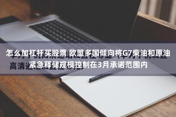 怎么加杠杆买股票 欧盟多国倾向将G7柴油和原油紧急释储规模控制在3月承诺范围内