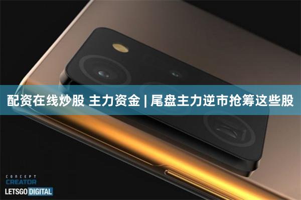 配资在线炒股 主力资金 | 尾盘主力逆市抢筹这些股
