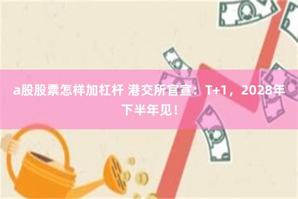 a股股票怎样加杠杆 港交所官宣：T+1，2028年下半年见！